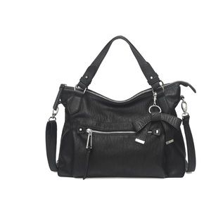Jessica Simpson Tatiana Crossbody Satchel-Black